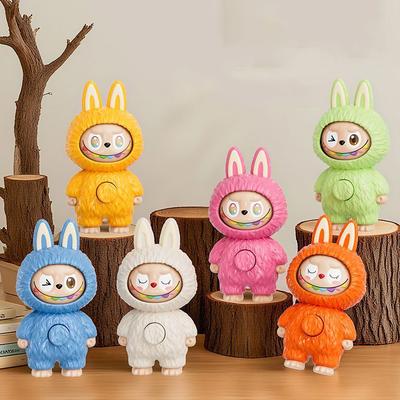 Internet Celebrity Labubu Cartoon Spielzeug Anhänger, Gesicht wechselnder Schlüsselanhänger Figur Dekoration, Kreativ und niedlich, Super niedlich