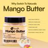 Unt de Mango Naturalis | 200g | Unt de Corp Brut, Neprocesat și Nerafinat | Ingredient pentru Balsam de Buze & Cremă de Buze | Hidratarea Corpului | Neted T