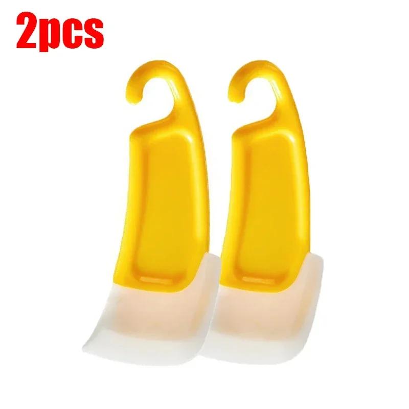 1/2PCS Silicone Scraper Kitchen Scraper Soft Blade Scraper Brush Dirty Pan Pot Dishes Cleaner Tools Silicone Kitchen Utensils