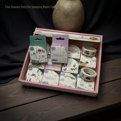 Vier Jahreszeiten Lied Serie Washi Tape - Niedliche Tier Planer & Journaling Aufkleber