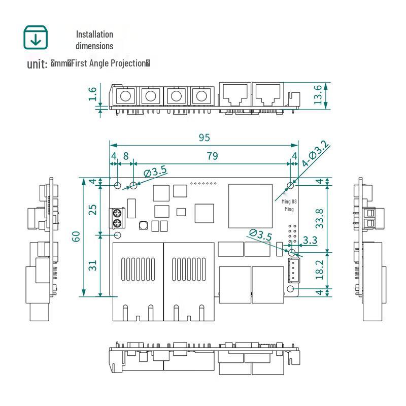 Maiwei 4-Port Managed Industrial Ethernet Switch