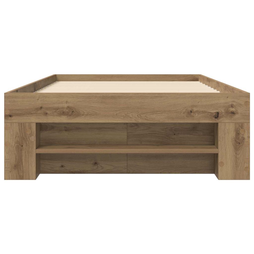 Bed Frame with Storage Craft Oak 80 X 200 Cm