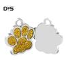 Puppy Town Jewelry Gift Mini Paw Pattern Puppy Dog Cat Collar ID Tag Pendant