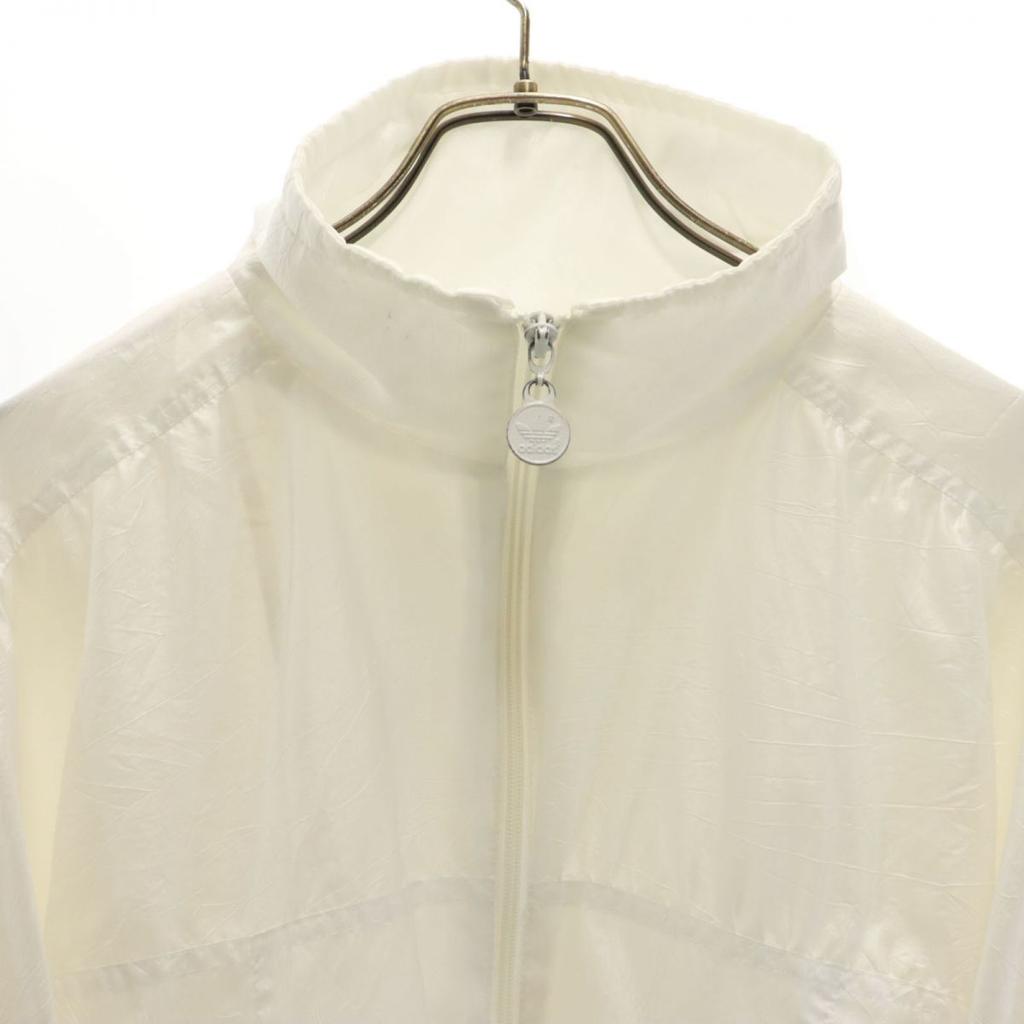 Adidas 80s Trefoil Logo Vintage Zip Jacket White Men's Used
