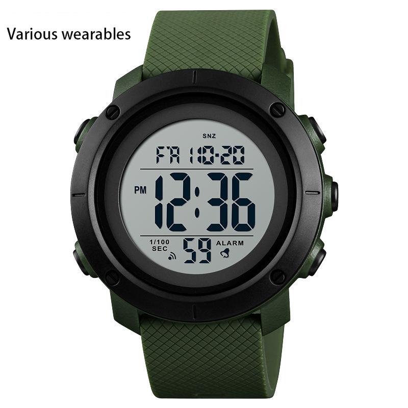 

Обратный отсчет Мужские студенческие электронные часы мужские многофункциональные спортивные часы с двойным дисплеем