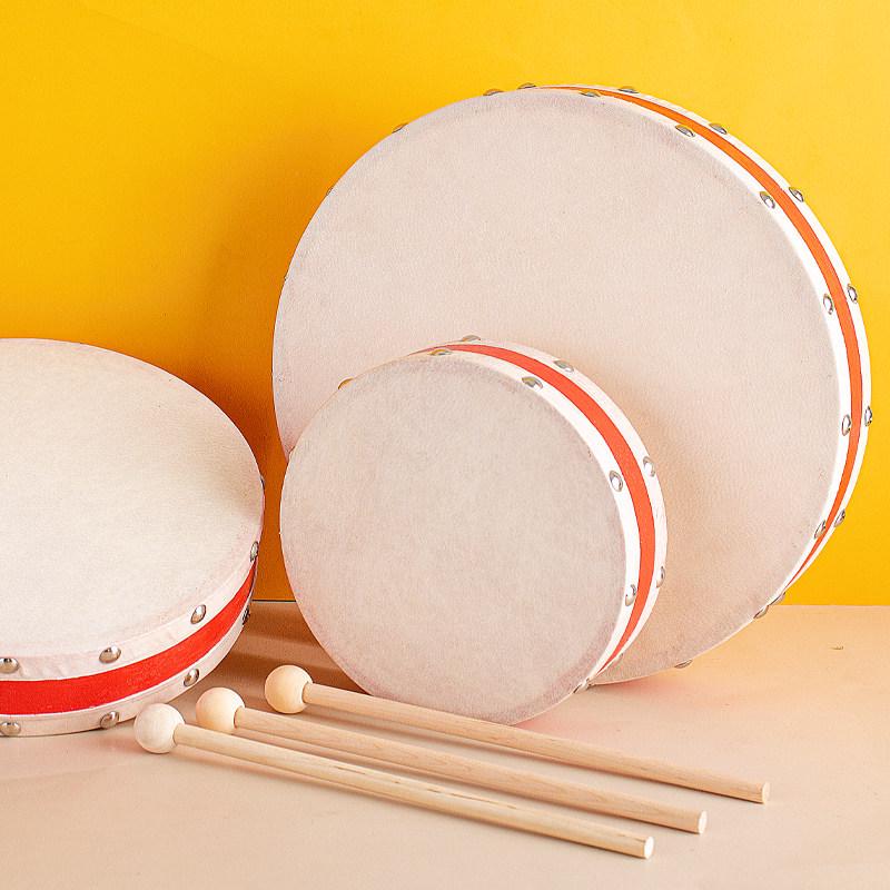 Xinjiang Dance Double-Sided Hand Drum: Kindergarten Orff Instrument Sheepskin Tambourine