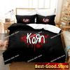 Korn rock Set Lenzuola Set Lenzuola Stampato Con Federe Copripiumino Letto Morbido Singolo Matrimoniale Queen Super King Size Camera da Letto