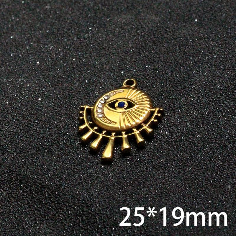 

Турецкий кулон «Глаз Фатимы» со стразами - Шарм для украшений своими руками