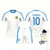 2 Piece Outfit Men's Tracksuit Captain Tsubasa Football No.10 Print Tshirt+Shorts Set Casual Sports Outdoor Men's Tshirt Set