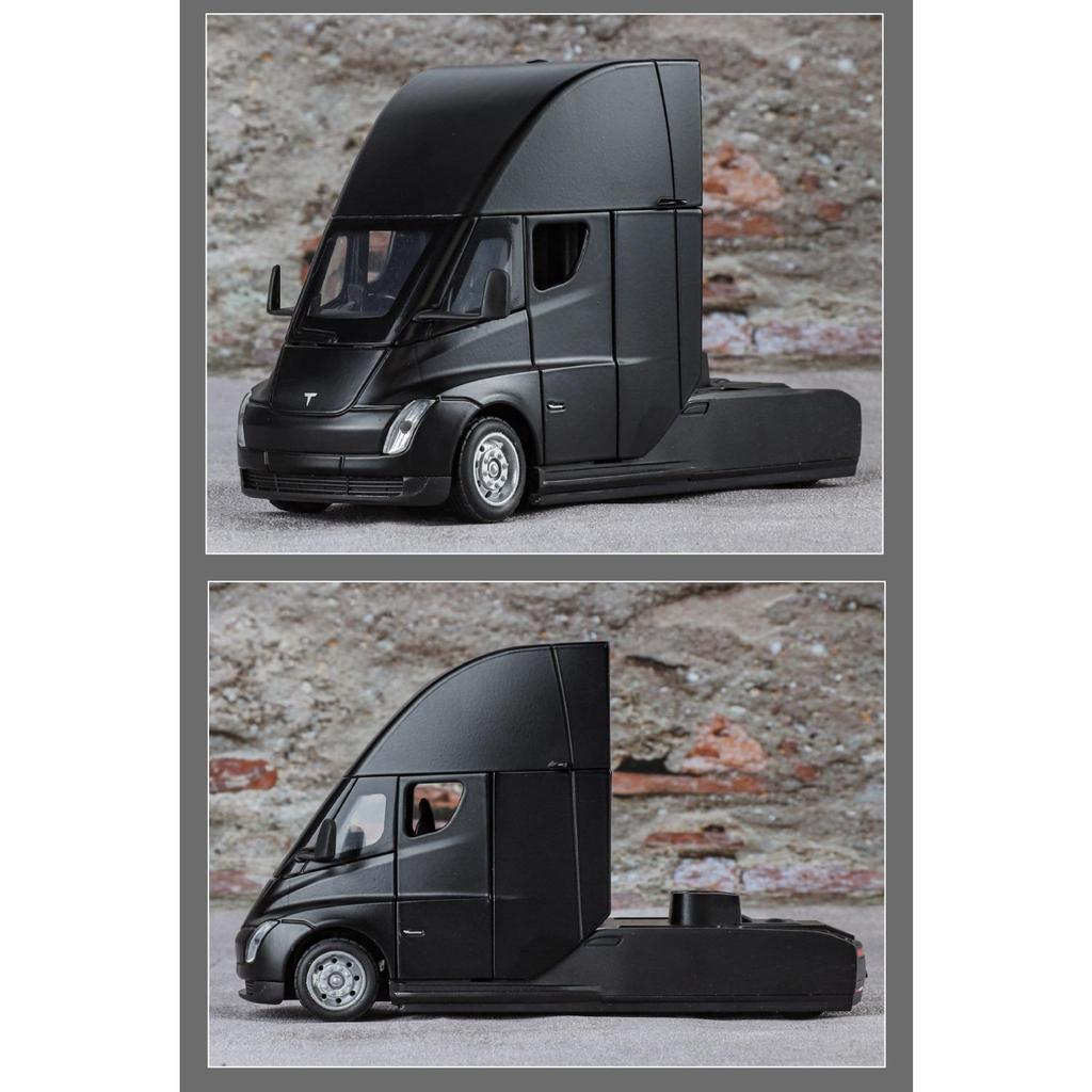 Modèle réduit de voiture Tesla Trailer The Cast à l'échelle 1/32, jouet pour enfants et garçons
