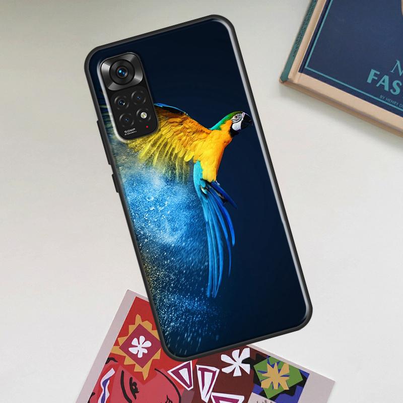 Animal Parrot Birds Case For Xiaomi Redmi Note 12 Pro Plus 8 9 10 11 Pro 8T 9S 10S 11S 12S 9C 10A 10C 12C Cover