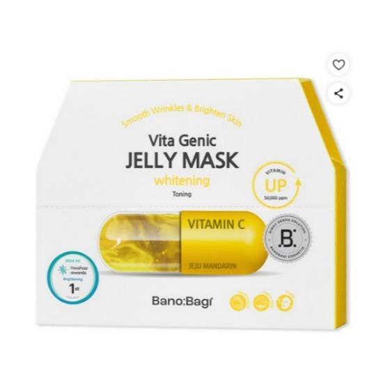 BANOBAGI Vita Genic Jelly Mask Whitening Brightening & Tone-Up Care 10 Sheets
