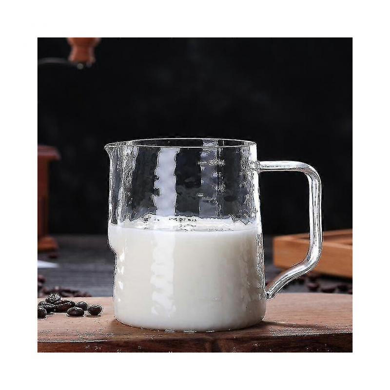 (As show, One size) 500ml Hand-made Glass Coffee Pot, High-temperature Flower Cup PXCL