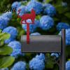 Mailbox Decoration Yard Iron Signage with Fixed Holes, Metal Cat Butterfly Decoration, Anti-rust Plate Outdoor Sign for Wood Leather Mailboxes