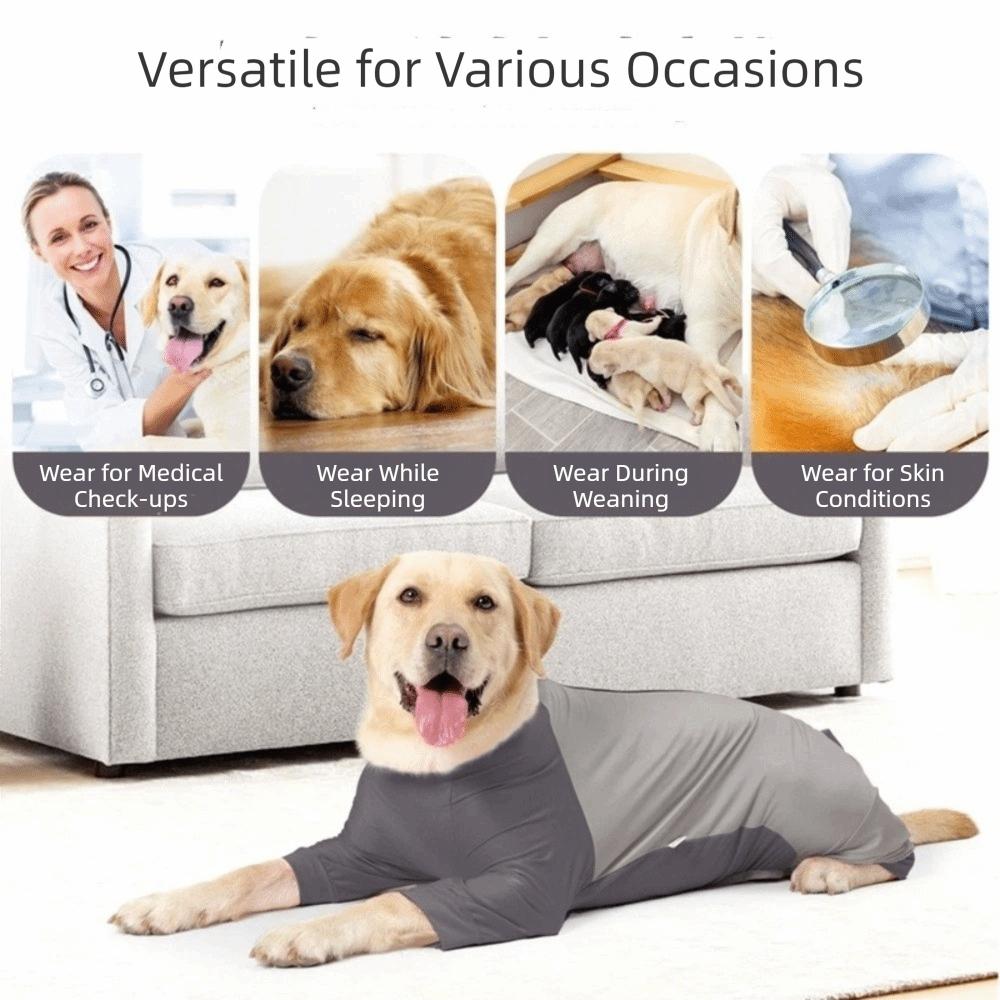 Elastic Dog Jumpsuit Soft Dog Sterilization Suit Dog Anti-hair Loss Clothing  Home Wear