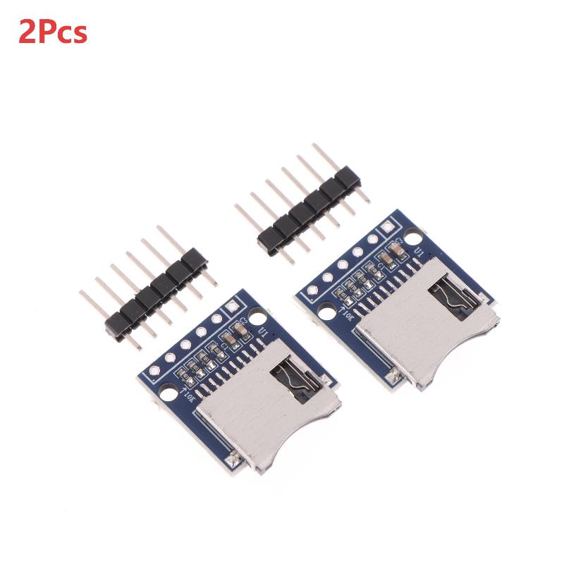 2Pcs/set Card Mini TF Card Reader Module SPI Interfaces With Level Converter Chip 5V/3.3V For DIY KIT