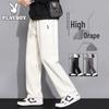 PLAYBOY Men's Loose Straight Leg Casual Sweatpants