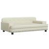 Cream Children's Sofa 90x53x30 Cm Faux Leather