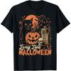 Lang lebe Halloween Lustiger Kürbis Halloween Schwarze Katze T-Shirt