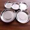 EFULLOT Thickened Stainless Steel Household Round Plates