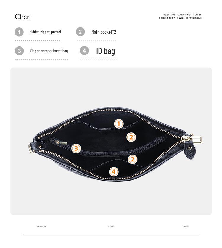 Echte Leder Damen Crossbody Handytasche - Stilvoll, Vielseitig, Große Kapazität, Kleines Quadratisches Design, 2026 Kollektion