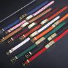 Fashionable Retro Nail Adjustable Leather Stainless Steel Minimalist Design Leather Rope Bracelet
