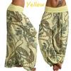 Women's High Waist Printed Harem Pants Loose Wide Leg Long Trousers Elastic Fold Waist Casual Bohemian Digital Print Baggy Pants
