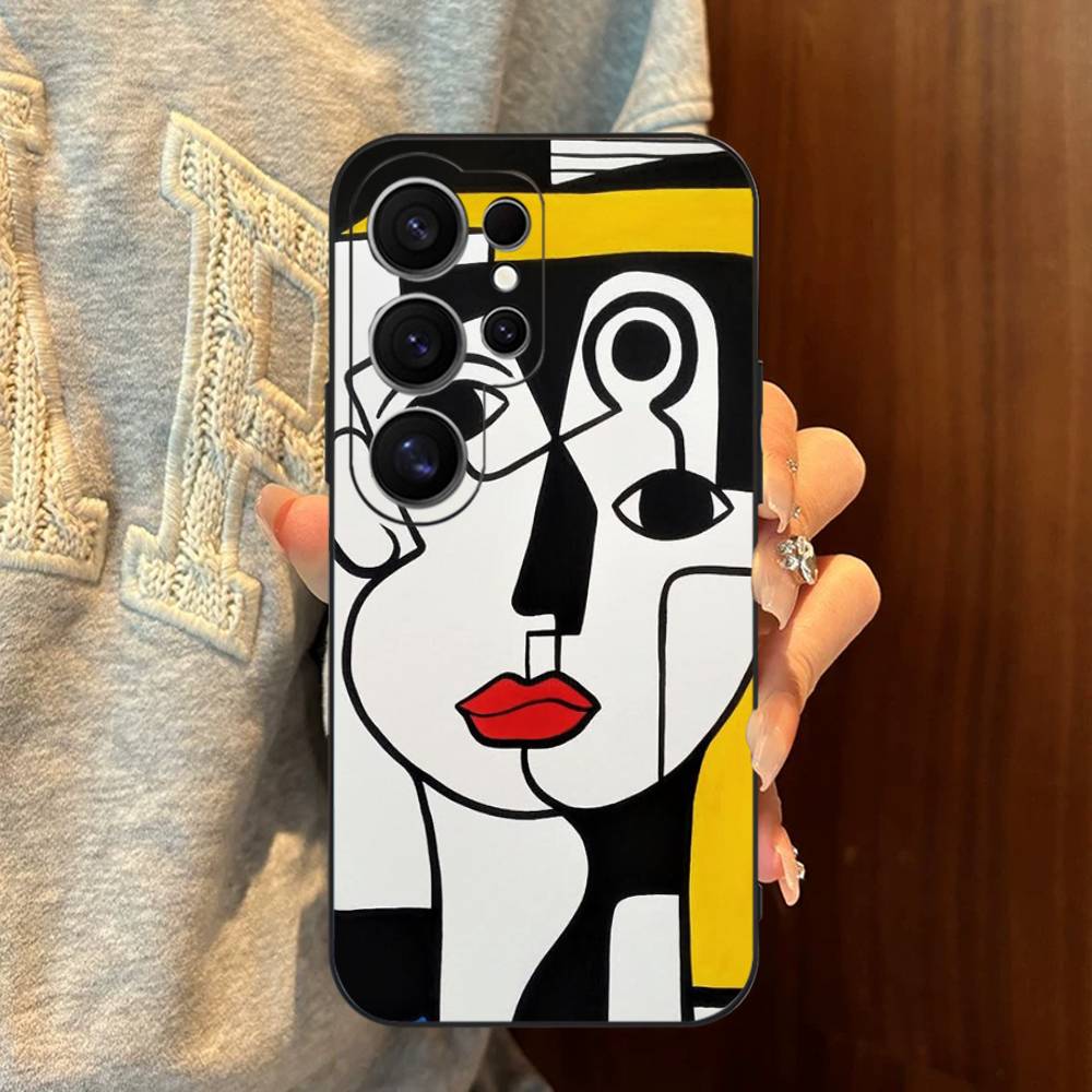 Picasso Abstract Art Painting Phone Case For Samsung S 24 Fe 25 Ultra Plus 20 Lite 21 30 22 23 24 22 Ultra 5G Fundas