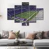 5ks Minnesota USA USA. Obrazy Bank Stadium Fotbal Sportovní stadion 5 kusů Nástěnný umělecký plakát HD Print Home Decor No Framed