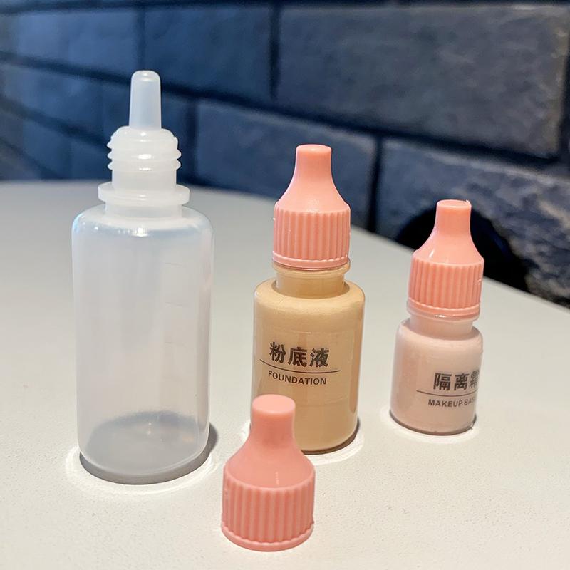 10Pcs Cosmetic Soft Refillable Bottle Portable Travel Cream Packaging Accessories Plastic Liquid Foundation Empty Container