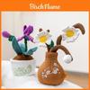 Plush Daffodil Plant Figurine For Office Decor And Home Accessories