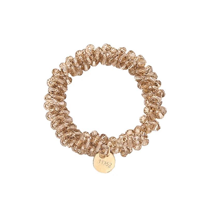 Imitation Pearl Hair Tie, Korean Hair Accessory, Beaded Elastic Band, Women's Hair Tie for Buns, High Elasticity