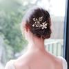 Bridal Headdress Handmade Pearl Hair Band Wedding Headwear Flower Pearl Hair Clip Fashion Jewelry Hairpin Headdress Accessories