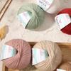 134Yard/Roll Roll Wool Yarn Soft Worsted Weight Yarn 1.76oz Knitting Yarn For Beginner Knitting Rugs Sweater Scarf