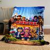Roblox Adventure Game Art Patterned blanket, flannel, suitable for all seasons, home decor, warm and cozy