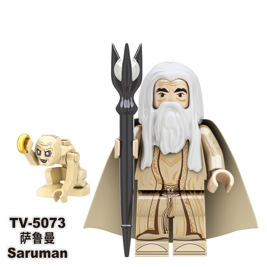 TV6409 Lord Rings Elves Orcs Army Dwarf Rohan Mini Action Toy Figures Building Blocks Assembly Toys for Kids Birthday Gift