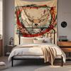 Digital Printed Deer Wall Tapestry Bedroom Living Room Decor Soft Fabric Hanging Art Decorative Cover
