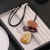 And American Style Unique Exaggerated Niche Necklace for Women, 2026 New Model, Purple Decorative Choker, Clavicle Chain, Stylish Sweater Chain
