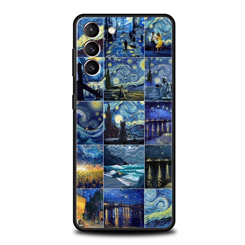 

Vintage Stamp Puzzle Soft Phone Case For Samsung Galaxy S25 Edge S24 Plus S23 FE S22 S21 S20 Ultra 5G S10 Black Protect Cover Samsung S24Ultra