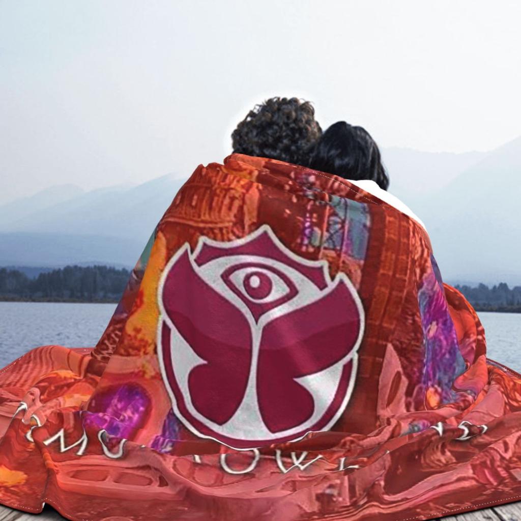 Tomorrowland Belgian Electronic Dance Music Festival Blanket Soft Flannel Throw Blanket Cover for Living Room Picnic Home Sofa