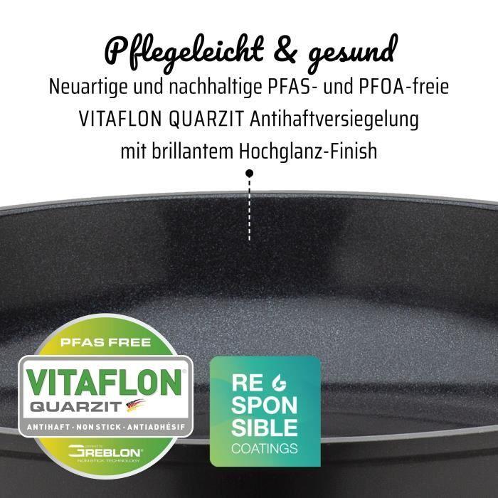 Poêle Fonte D'aluminium - GSW - NATURAL FIT - 28 Cm - 100 % Recyclée Sans PFAS - Induction