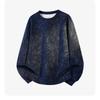Men S Vintage Loose Fit Crew Neck Long Sleeve Sweatshirt For Teens