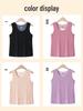 De Róng Women's Seamless Warm Vest - Winter Plus Velvet, Thickened Stomach Protection, Heating Base Layer, Cotton Camisole
