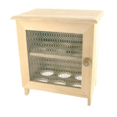 MégaCréa DIY - Wooden Cabinet for 12 Eggs Egg Box 22.5 X 18.5 X 12 Cm