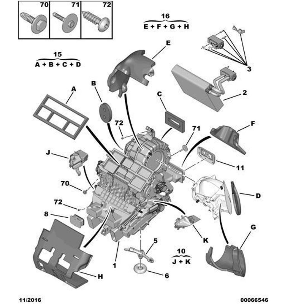 1612308080 A/C Evaporator Core For Peugeot 301 208 307 308S 2008 408 Citroen C3-XR Elysee Sega Triumph 1610705480 1611913080