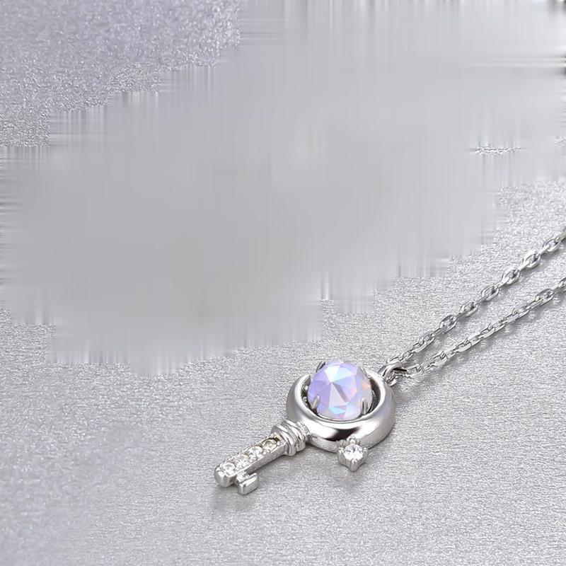 Tancise Women 925 Sterling Silver Zircon Necklace Pendant Gift