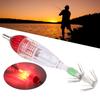 Fishing LED Lure Light Squid Shape Red Light Color Bait Underwater Lamp with Hook