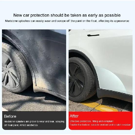 Fit Tesla Model Y Juniper 2025 Front Door Corner Anti-Scratch Film Rear Door Protective Films Invisible Car Clothing TPU Film