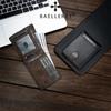 Baellerry Carbon Fiber Texture Short Wallets for Men Fashion Business ID Card Holder Bi-fold Wallet Hasp Coin Purse