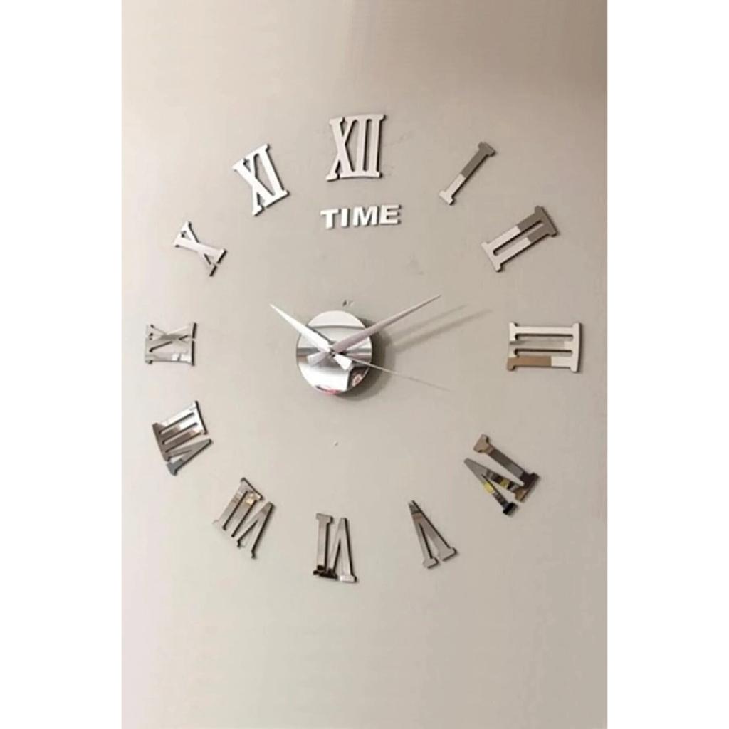 3d Black Wooden Roman Numeral Decorative Large Size Wall Clock